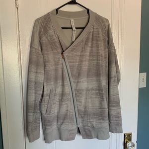 Lululemon asymmetrical zip jacket